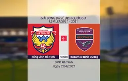 VIDEO Highlights: Hồng Lĩnh Hà Tĩnh 4-2 Becamex Bình Dương (Vòng 11 LS V.League 1-2021)