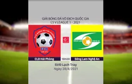 VIDEO Highlights: CLB Hải Phòng 2-0 Sông Lam Nghệ An (Vòng 11 LS V.League 1-2021)