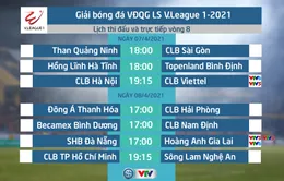 Lịch thi đấu và trực tiếp vòng 8 V.League 2021: Tâm điểm CLB Hà Nội - Viettel, SHB Đà Nẵng - HAGL