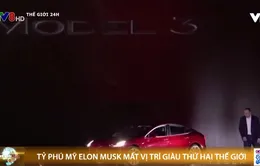 Tỷ phú Elon Musk mất vị trí giàu thứ hai thế giới