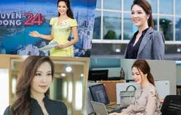 Ngắm gu thời trang công sở ở VTV của Á hậu Thụy Vân