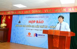 Lễ trao Giải Báo chí Quốc gia XV diễn ra dịp Đại hội XI Hội Nhà báo Việt Nam