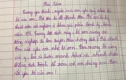 Bài văn xúc động của cậu học trò tiểu học gửi bố đang chống dịch ở Bắc Ninh