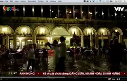 Ngập lụt bất thường tại Venice, Italia
