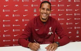 Liverpool gia hạn hợp đồng thành công với Van Dijk