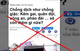 Xuyên tạc hình ảnh người lính chống dịch: Dã tâm chia rẽ đoàn kết quân - dân