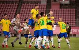 VIDEO Loạt đá luân lưu Olympic Mexico 0-0 (1-4 pen) Olympic Brazil | Bán kết bóng đá nam Olympic Tokyo 2020