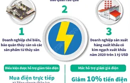 [INFOGRAPHIC] 3 nhóm doanh nghiệp khó khăn do COVID-19 được giảm tiền điện