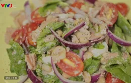 Hướng dẫn làm món salad đậu trắng cá ngừ cực đơn giản lại giàu dưỡng chất