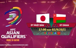 ĐT Nhật Bản - ĐT Oman: Chủ nhà vượt trội (17h00 ngày 2/9 trên VTV5, VTV6)