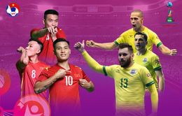 ĐT futsal Việt Nam – ĐT futsal Brazil: 0h00 ngày 14/9 trực tiếp trên VTV6, VTV9 và VTVGo