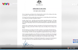 Thủ tướng Australia gửi thư chúc Tết Trung Thu bằng tiếng Việt
