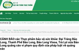 Cảnh báo 4 sản phẩm bảo vệ sức khỏe quảng cáo gây hiểu nhầm có tác dụng như thuốc chữa bệnh