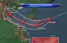 Bão số 6 đang ở giai đoạn mạnh nhất