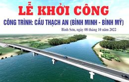 Quảng Ngãi: Khởi công xây dựng cầu Thạch An