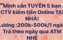 Cạm bẫy - Lừa đảo tìm cộng tác viên trên mạng