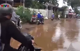 Đắk Lắk: Đường liên xã biến thành ao