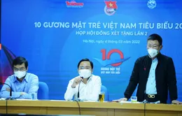 Công bố 10 Gương mặt trẻ Việt Nam tiêu biểu năm 2021
