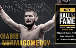 Khabib Nurmagomedov gia nhập "Đại sảnh Danh vọng" UFC