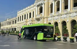 Tuyến xe bus điện đầu tiên tại TP Hồ Chí Minh sẽ hoạt động từ 9/3