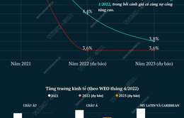 [INFOGRAPHIC] IMF hạ dự báo tăng trưởng toàn cầu do cuộc khủng hoảng Ukraine