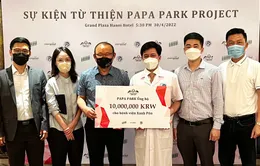 HLV Park Hang Seo ủng hộ các trẻ em gặp hoàn cảnh khó khăn