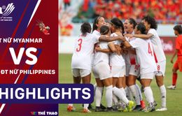 Highlights ĐT nữ Philippines 2-1 ĐT nữ Myanmar (Tranh HCĐ bóng đá nữ SEA Games 31)