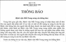 Bệnh viện Mắt Trung ương cảnh báo chiêu trò lừa đảo khám chữa bệnh miễn phí