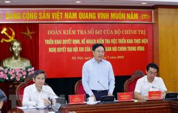 Kiểm tra việc thực hiện Nghị quyết Đại hội XIII tại Ban Nội chính Trung ương