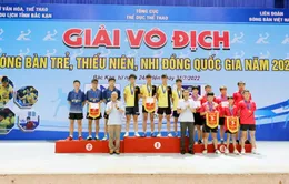 Bế mạc Giải vô địch Bóng bàn trẻ, thiếu niên, nhi đồng quốc gia năm 2022