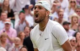 Nick Kyrgios đối đầu với Cristian Garin tại tứ kết Wimbledon