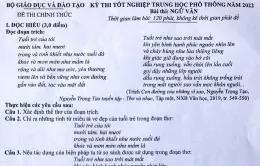 Bộ Giáo dục và Đào tạo: Không có chuyện lộ đề thi môn Ngữ văn