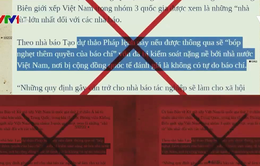 Phản bác luận điệu xuyên tạc tự do báo chí trong xử phạt vi phạm ngăn cản tố tụng