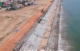 Quảng Ngãi hoàn thành nhiều công trình kè bảo vệ bờ biển trước mùa mưa bão