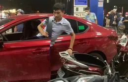 Tạm giam 3 tháng tài xế uống rượu đâm vào cây xăng đường Láng, Hà Nội