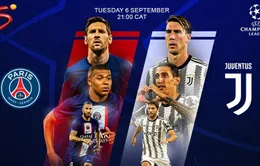 Lịch thi đấu UEFA Champions League hôm nay, 6/9: Tâm điểm PSG vs Juventus