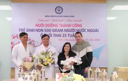 Nuôi dưỡng thành công trẻ sinh non người nước ngoài, nặng 500 gram