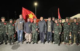 Đoàn cứu hộ QĐND Việt Nam trao tặng gần 25 tấn hàng cho Thổ Nhĩ Kỳ