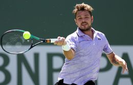 Stan Wawrinka lọt vào vòng 2 Indian Wells