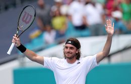 Stefanos Tsitsipas lọt vào vòng 4 đơn nam Miami mở rộng 2023