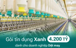 BIDV dành 4.200 tỷ đồng tín dụng xanh cho doanh nghiệp dệt may