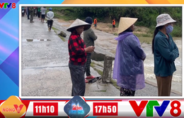 Cập nhật tình hình mưa lũ Miền Trung trên VTV8