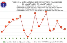 Ngày 18/10: Thêm 13 ca mắc COVID-19 mới; 6 bệnh nhân đang thở oxy