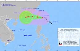 Bão KOINU giật cấp 17 đang di chuyển theo hướng Tây