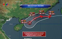 Bão số 4 suy yếu dần trong 3 ngày tới, không ảnh hưởng tới đất liền Việt Nam