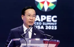 Chủ tịch nước Võ Văn Thưởng phát biểu tại Hội nghị Lãnh đạo cấp cao Doanh nghiệp APEC