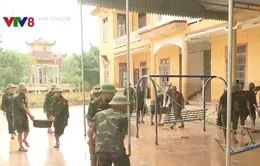 Quân đội giúp dân khắc phục thiệt hại mưa lũ