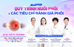 Tư vấn trực tuyến: "Hiểu về quy trình nuôi phôi và các tiêu chí đánh giá phôi"