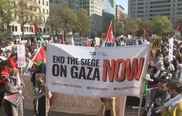 Tuần hành tại nhiều nước kêu gọi ngừng bắn ở Gaza