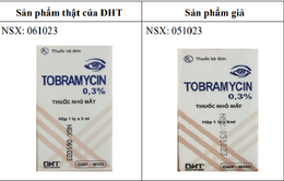 Cảnh báo thuốc nhỏ mắt Tobramycin giả
